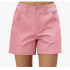 luvamia Shorts for Women Trendy Casual Summer High Waisted Chino Shorts Ribbed Elastic Waist Comfy Shorts with Pockets