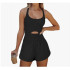 Caracilia Womens Workout Romper Running Short Athletic One Piece Jumpsuits Casual Summer Sets Outfits Exercise Gym Clothes